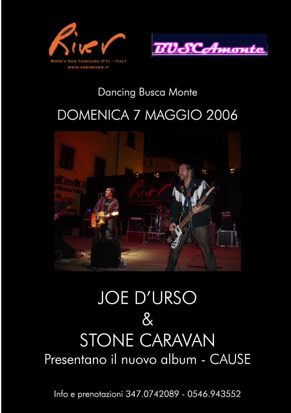 Locandina di un concerto di Joe D’Urso